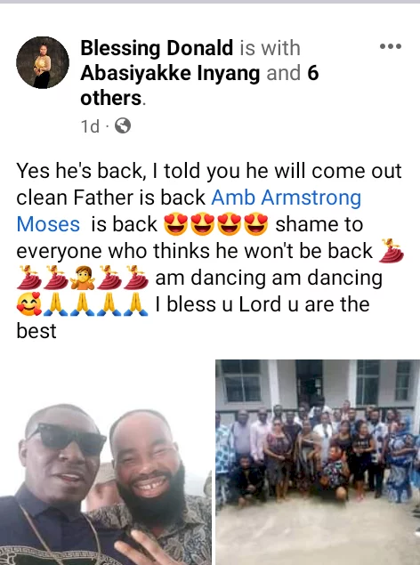 Friends celebrate as court grants bail to Nollywood actor Moses Armstrong after being detained for allegedly raping minor 