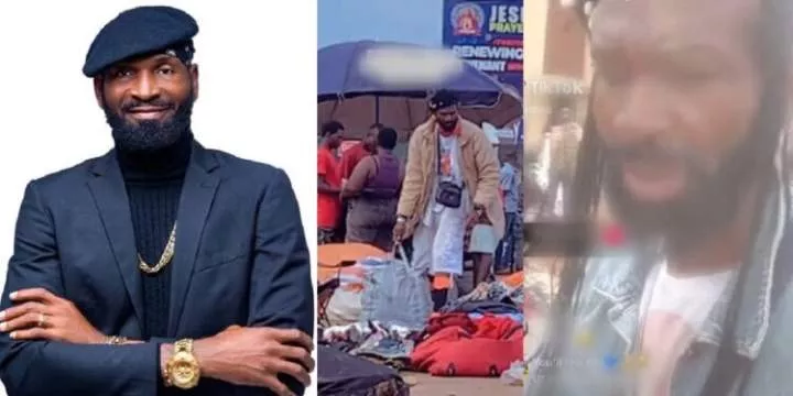 Actor Sylvester Madu breaks silence after a video of him selling 'okrika' emerged (Video)