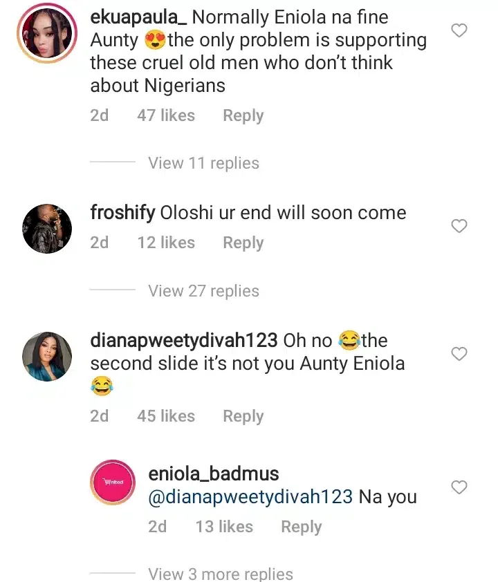 'This editing is not editing well' - Eniola Badmus and trolls trade words over her airbrushed photos