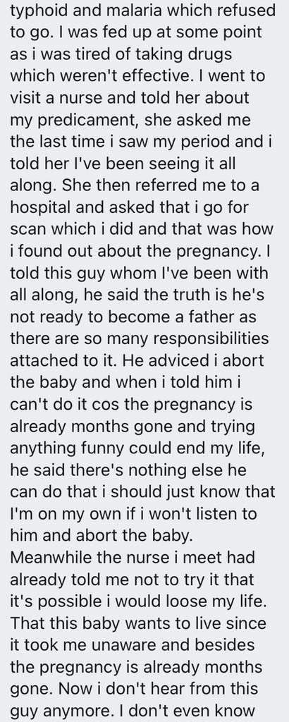 Lady seeks advice after man who impregnated her went into hiding