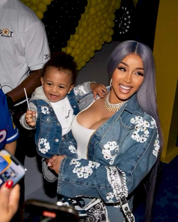 Cardi B and Offset throw extravagant car-themed party for son, Wave's first birthday (Photos)