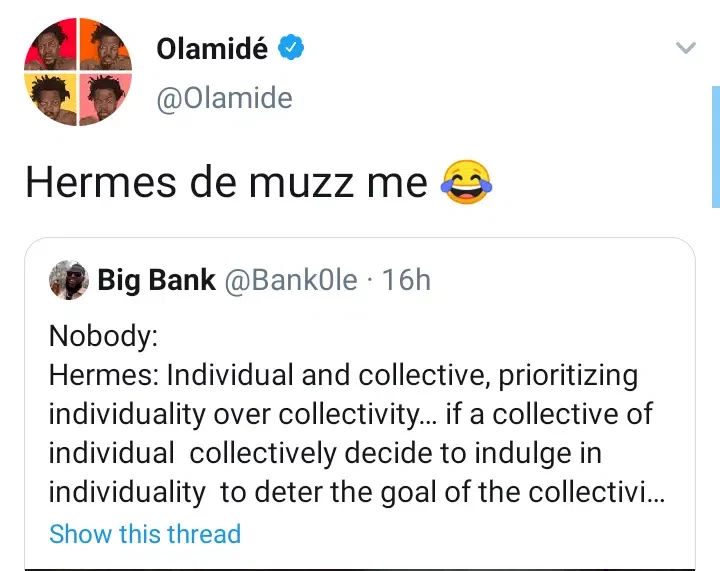Olamide reacts as Hermes' performance in BBNaija house gets his attention