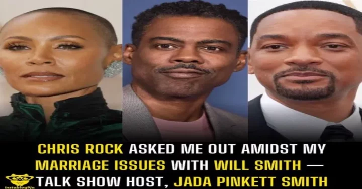Chris Rock asked me out amidst my marriage issues with Will Smith - Talk show host, Jada Pinkett Smith