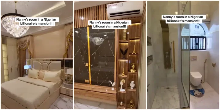 "This is where you'll be staying" - Nigerian woman displays unusual room meant for a would-be billionaire's nanny; it stuns many