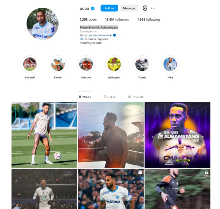 African Footballers with Highest Number of Followers on Instagram