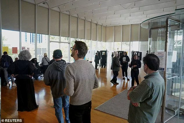 People waiting in line to vote in Atlanta Georgia on October 16. More than 1.3 million people have already cast their ballots as early in-person voting in the state has been breaking records