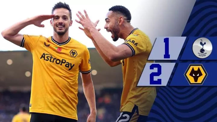 Wolves 2 - 1 Tottenham (Nov-11-2023) Premier League Highlights