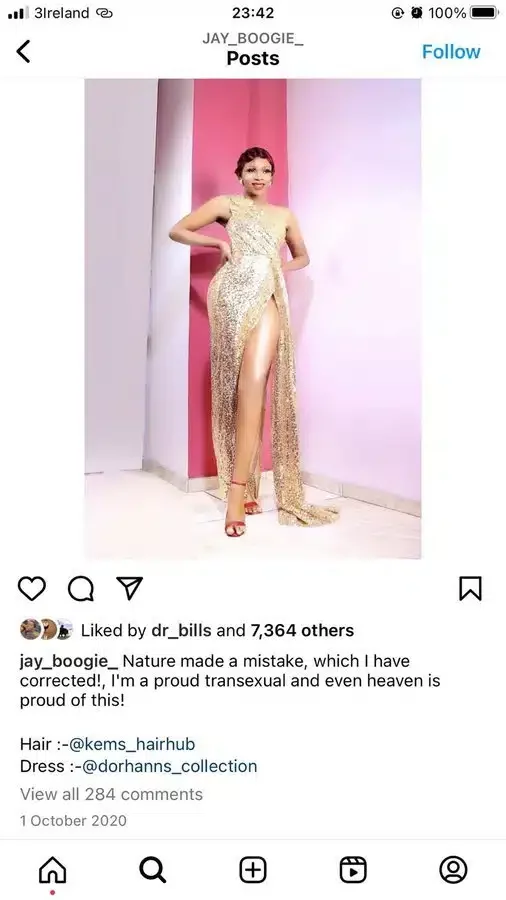 'Nature made a mistake, which I have corrected' - Jay Boogie in throwback post