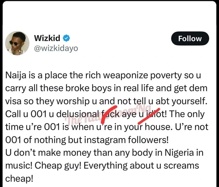 'Oloshi' - Drama looms as Wizkid shades Davido in fresh post