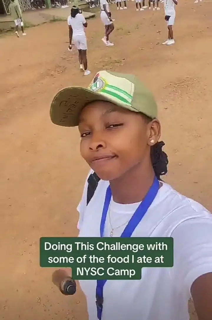 'Which camp be this?!' - Corper flaunts meals she ate while at NYSC camp