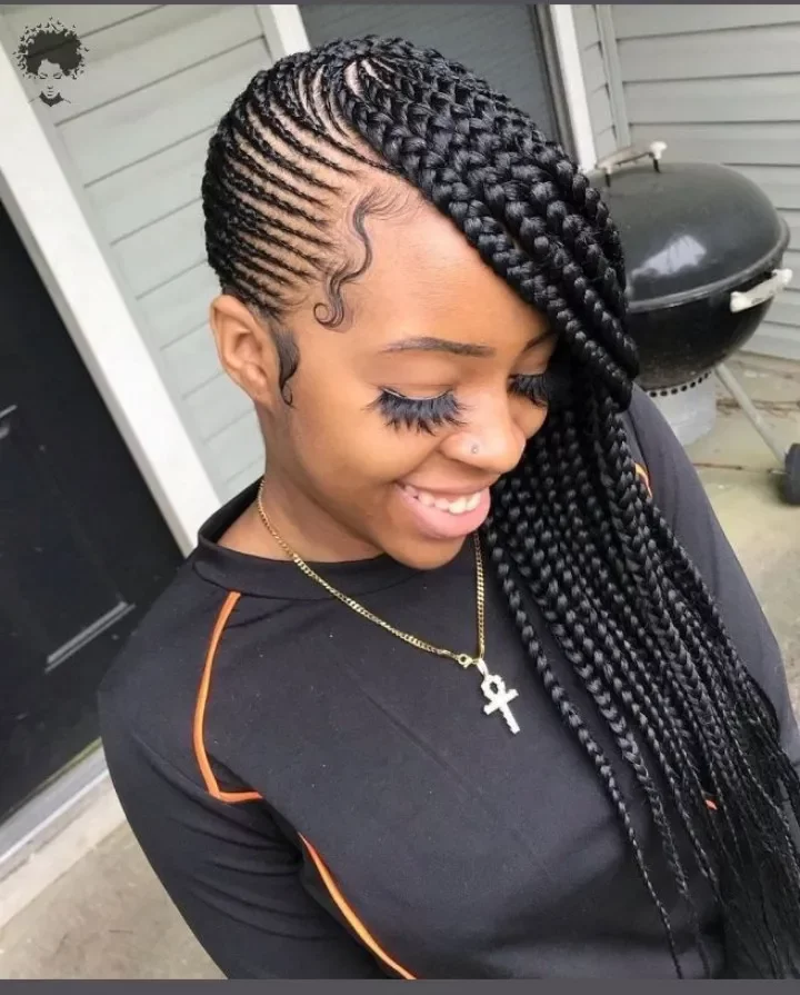 Very beautiful African braids hairstyles to try out.