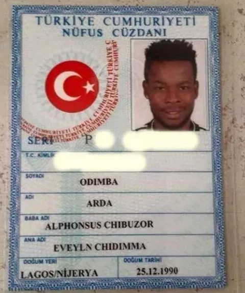 Arda Odimba is a Turkish citizen -- Image credit: Ntvspor