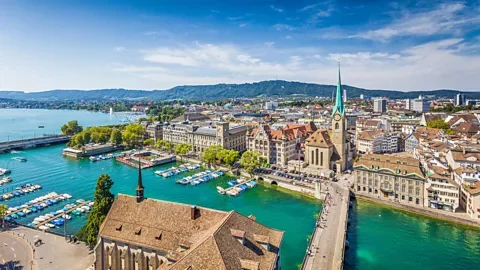 Getty Images Zurich residents appreciate the city's cleanliness, efficient public transport and proximity to nature (Credit: Getty Images)