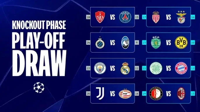 Supercomputer Predicts UEFA Champions League Knockout Play-Off Winners