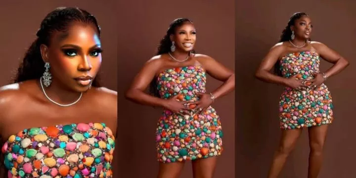 Funke Akindele reacts as hair vendor photoshops her photos from Priscilla Ojo, Juma Jux's wedding finale