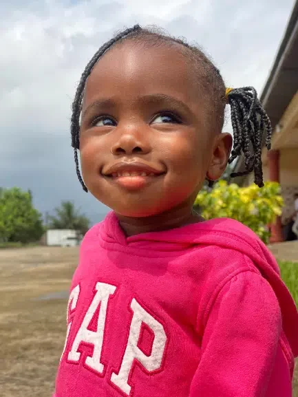 Amazing transformation of toddler who was rescued after being abandoned as a 'witch' goes viral