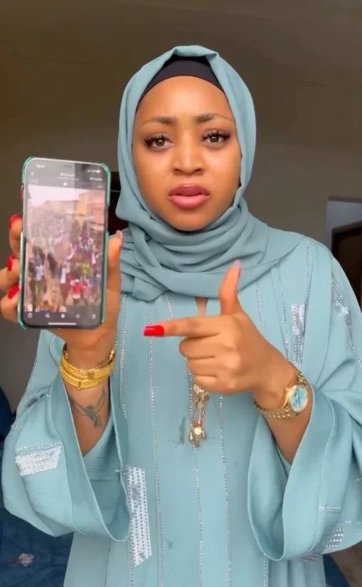 'Who you dey raise voice for, we be your mate?' - Netizens b@sh Regina Daniels for her recent hunger-protest outbúrst