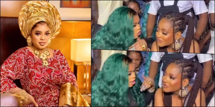 'It was the area and local boys around us; one even grabbed my backside' - Bobrisky explains reason for Phyna's expression in viral video