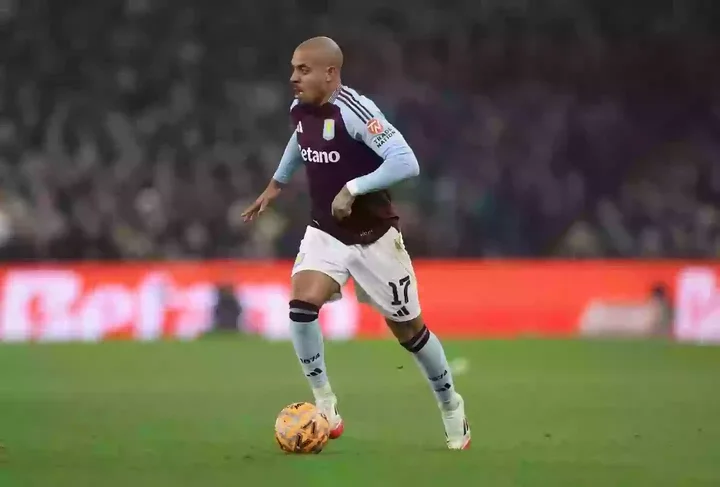 Donyell Malen started for Aston Villa against Tottenham. Image: Getty 