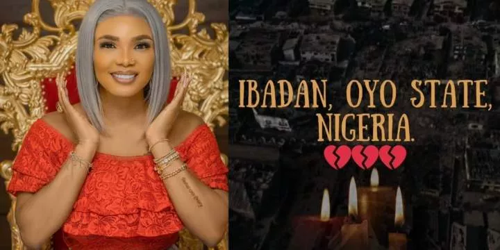 Iyabo Ojo bemoans happenings in Nigeria as she prays for victims of Ibadan explosion