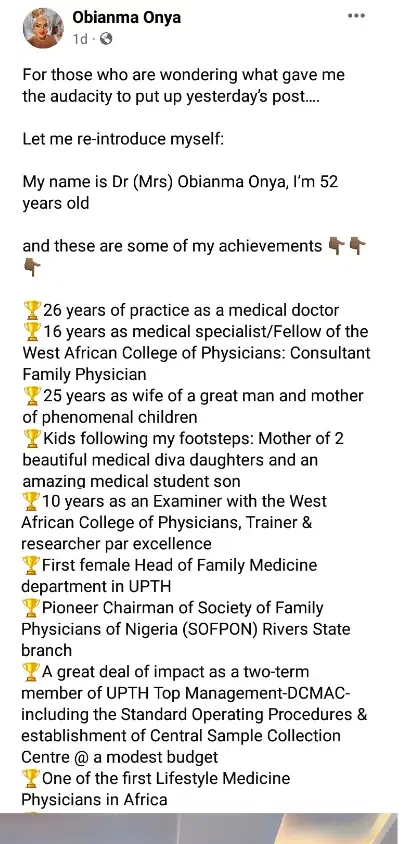 'If my daughters need to seek permission from their husbands to visit me, I'll personally come and take them away - Nigerian doctor