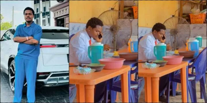 Blord causes a buzz after being spotted eating at a local restaurant