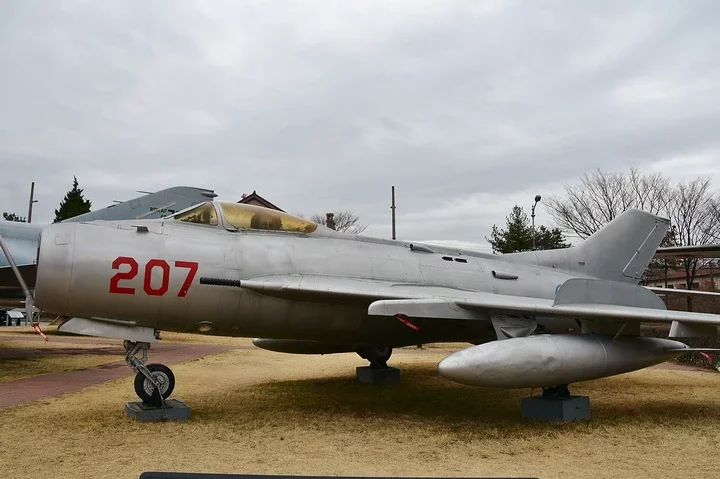 A Soviet MIG-19 fighter at the War Memorial of Korea.