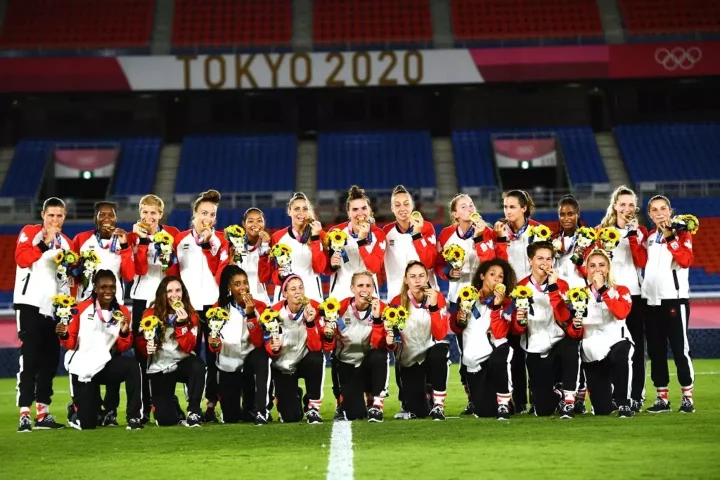 Canada are the Olympic champions in women's football (Image: Getty)