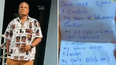 Man dumbfounded after seeing N9.6 million list a cleaner wrote for her helper