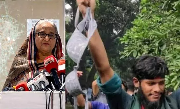 Anti-government protesters loot former Prime Minister Sheikh Hasina's underwear and other items after breaking into her residence in Bangladesh (video)