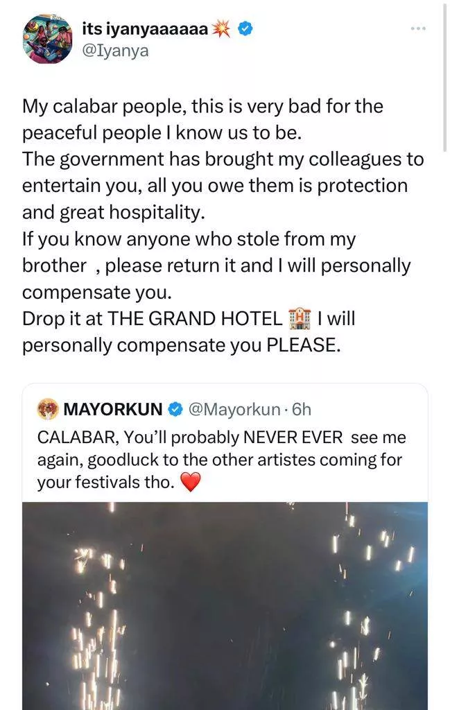 Mayorkun in pains as he vows not to visit Calabar again after heartbreaking event at his concert