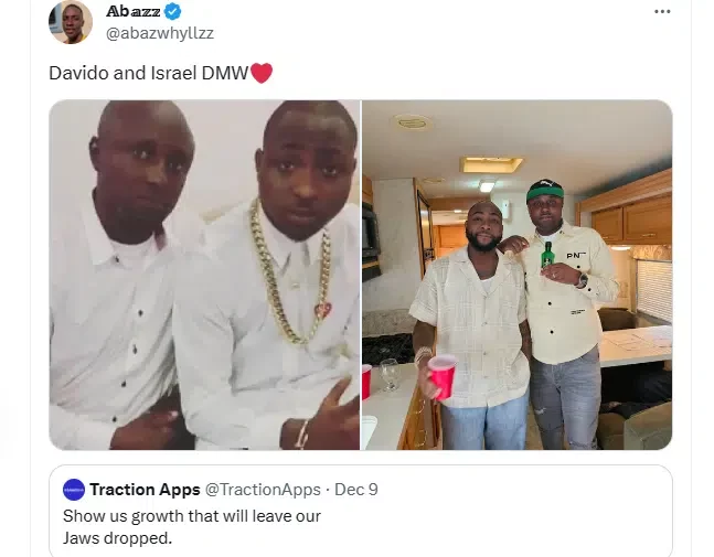 'And someone wanted to scatter them' - Fans react to glow up between Davido and Israel DMW