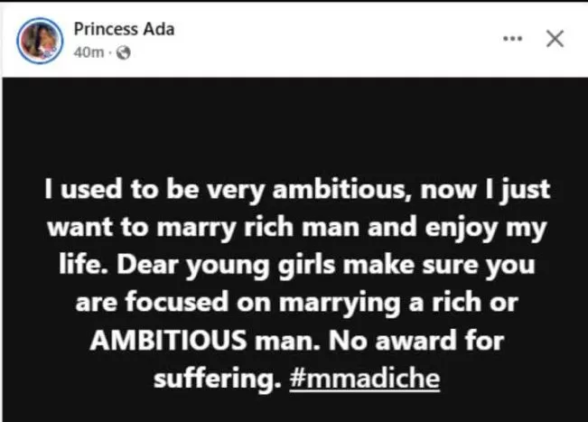 Nigerian woman gives exceptional marriage advice to young ladies