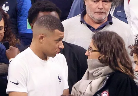 Kylian Mbappe and Fayza Lamari