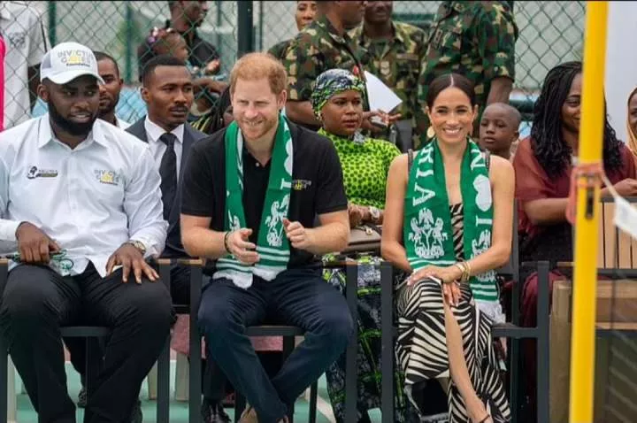 Prince Harry and Meghan Markle enjoy sitting volleyball match with wounded soldiers on day 2 of visit to Nigeria (photos/video)