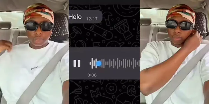 Lady shocked by cab driver's voice note to her