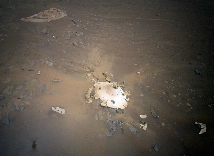 'Mystery on Mars': NASA helicopter finds strange, 'alien-like' crash site on Red Planet. See pic