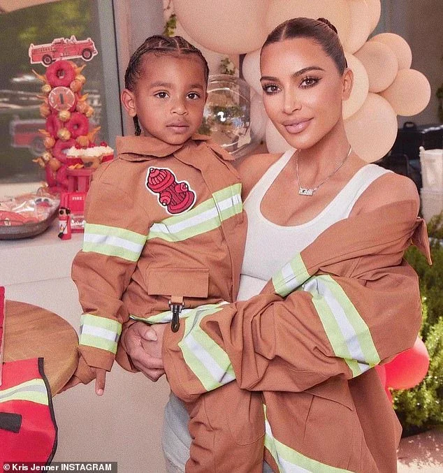 Kim Kardashian 's youngest child Psalm turned age five on Thursday