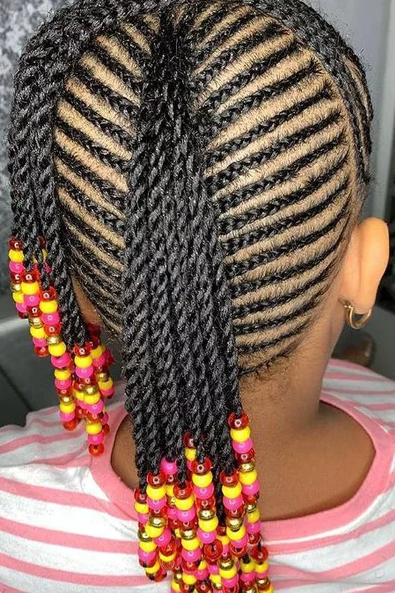 Beautiful Cornrow Hairstyles for Kids.