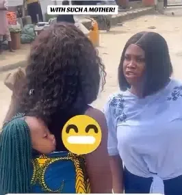 Lady confronts mother in public over choice of hairstyle for her baby