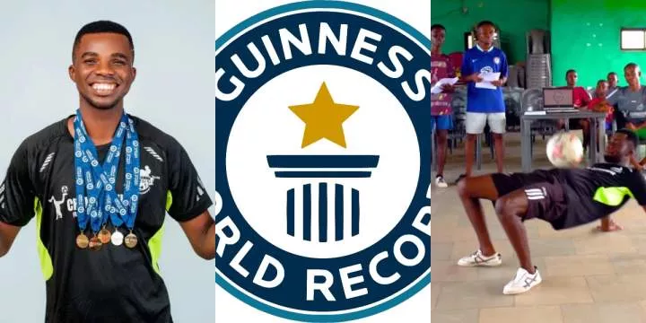 Man achieves 152 football touches with his abdomen, sets new Guinness World Record