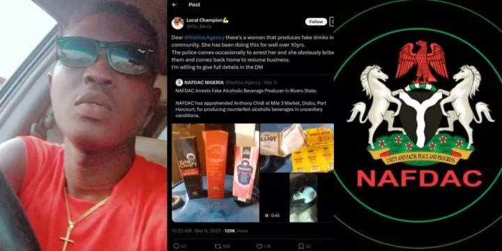 Man alerts NAFDAC, exposes woman selling fake drinks in his area for 10 years