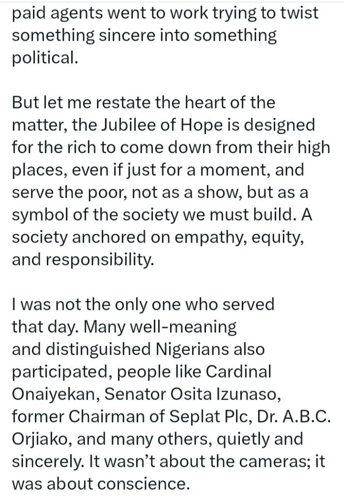 Peter Obi breaks silence following video of him serving food at an event