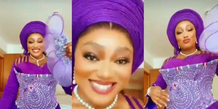 Concerns as Peggy Ovire spotted without wedding ring
