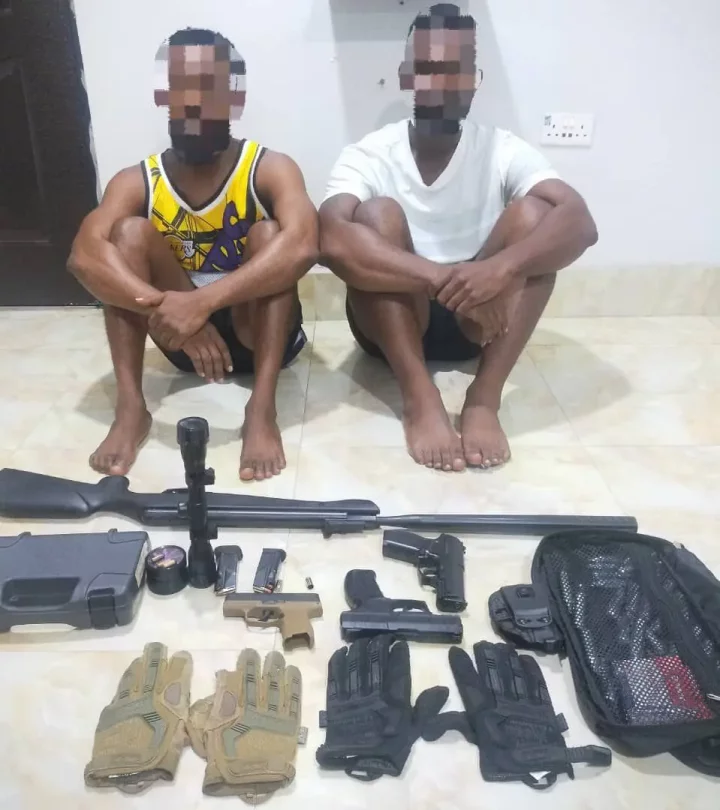 Police raid criminal hideout in Akwa Ibom, arrest two, recover weapons