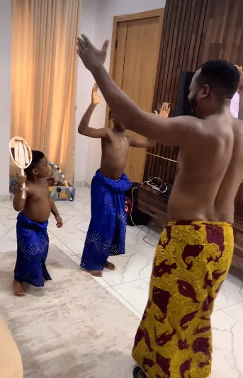 Father shares adorable dancing moment with sons, video warms hearts