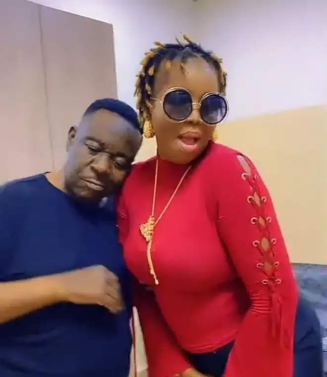 'They have turned our legend to a national clown' - Reactions as Mr Ibu's wife shares video of herself feeding him in hospital