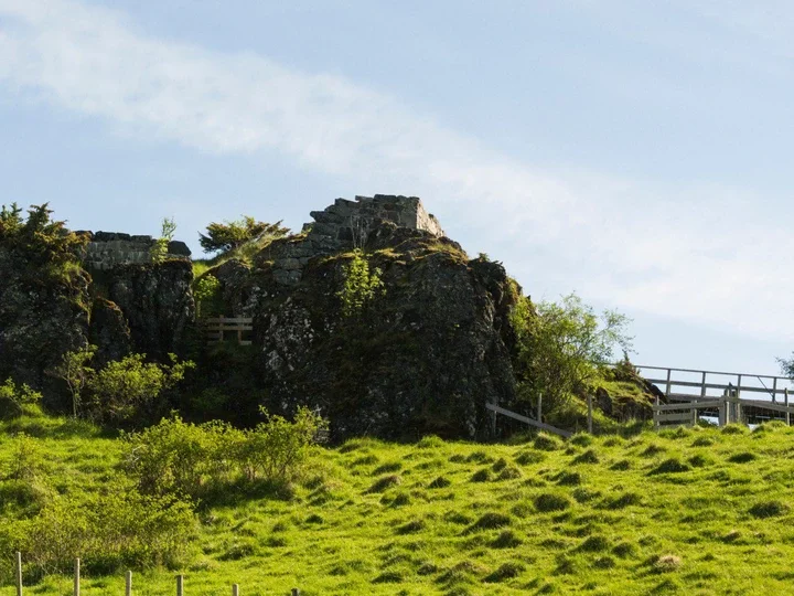 The castle's ruins in Trondheim, in central Norway