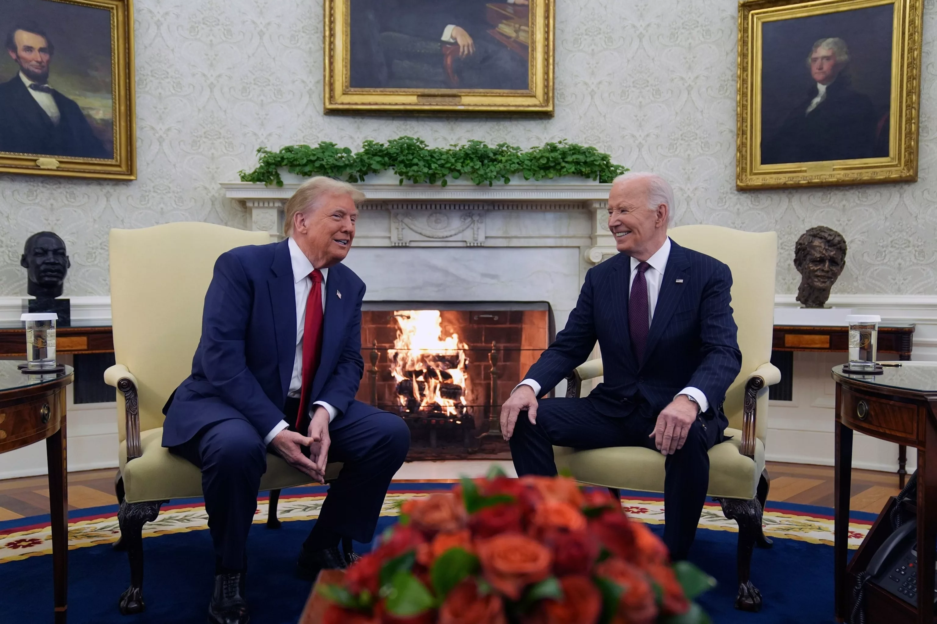 Trump, Biden meet at White House for transition of power meeting