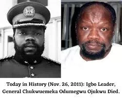 Igbo History & Facts - 12 years ago today, Dim Chukwuemeka Ojukwu died. He was former Military Governor of the Eastern Region in 1966. He was also the leader of... - Instagram